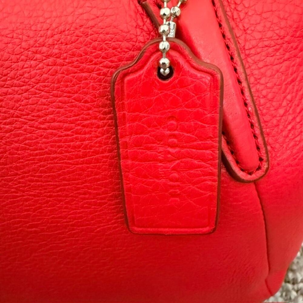 Coach Red Crossbody Kelsey Bag F57563 Coach Wallet Non-Coach Zebra Strap - Picture 3 of 16